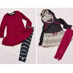 Burt's Bees Baby Red and Black Kids Matching Set